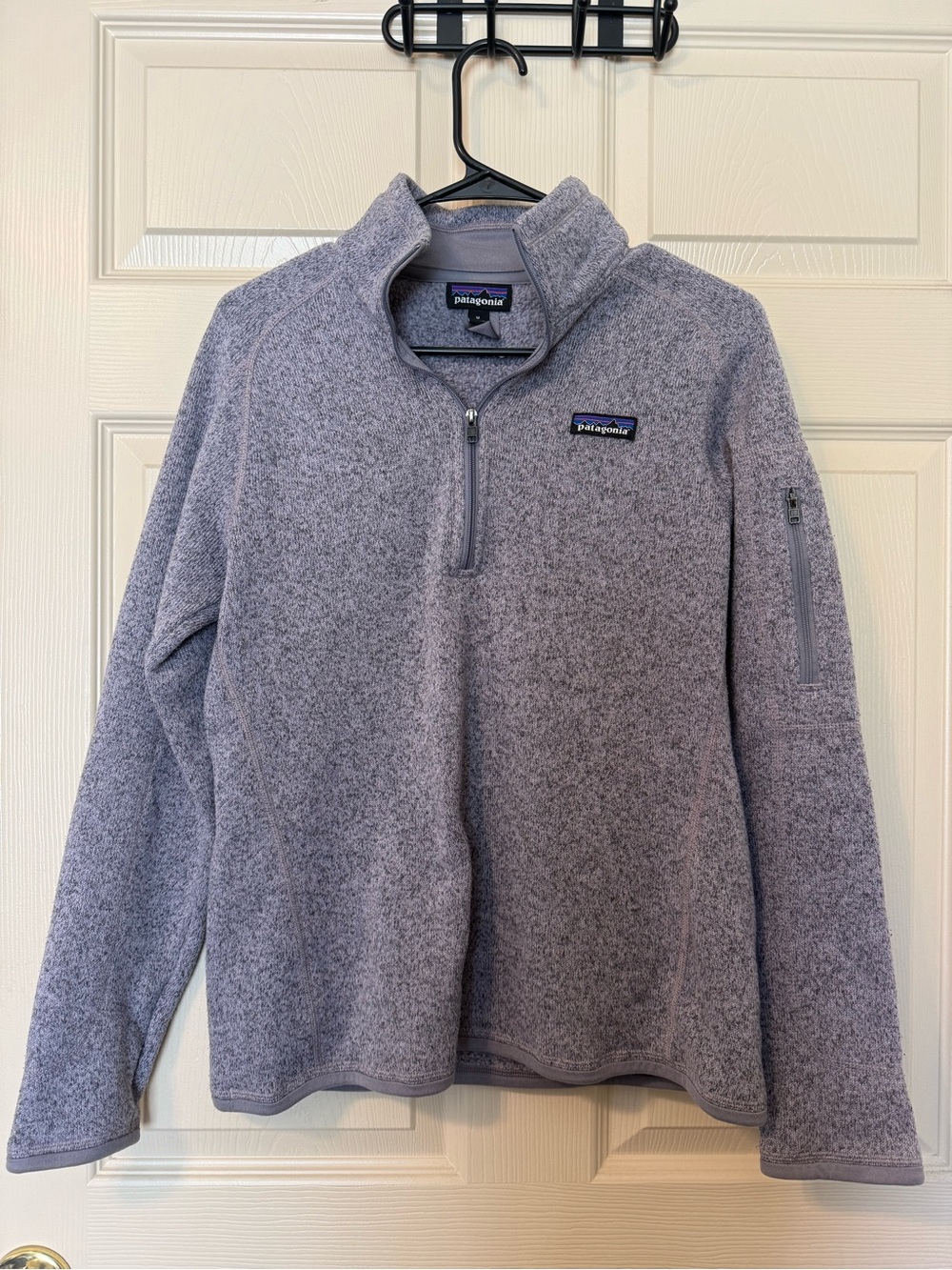 Patagonia Women's Heather/Purple Half-Zip Fleece Pullover size medium